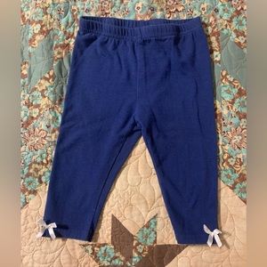 Girls Blue Capri Leggings